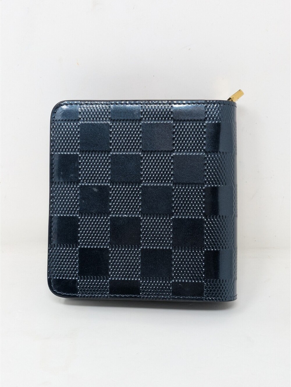 Louis Vuitton Compact Blue Faux Leather Monogram Wallet - Picture 2 of 8